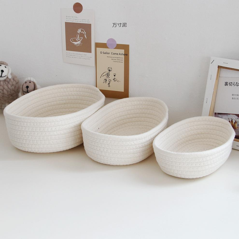 Baby Products Basket - Cestini portaoggetti intrecciati in corda di