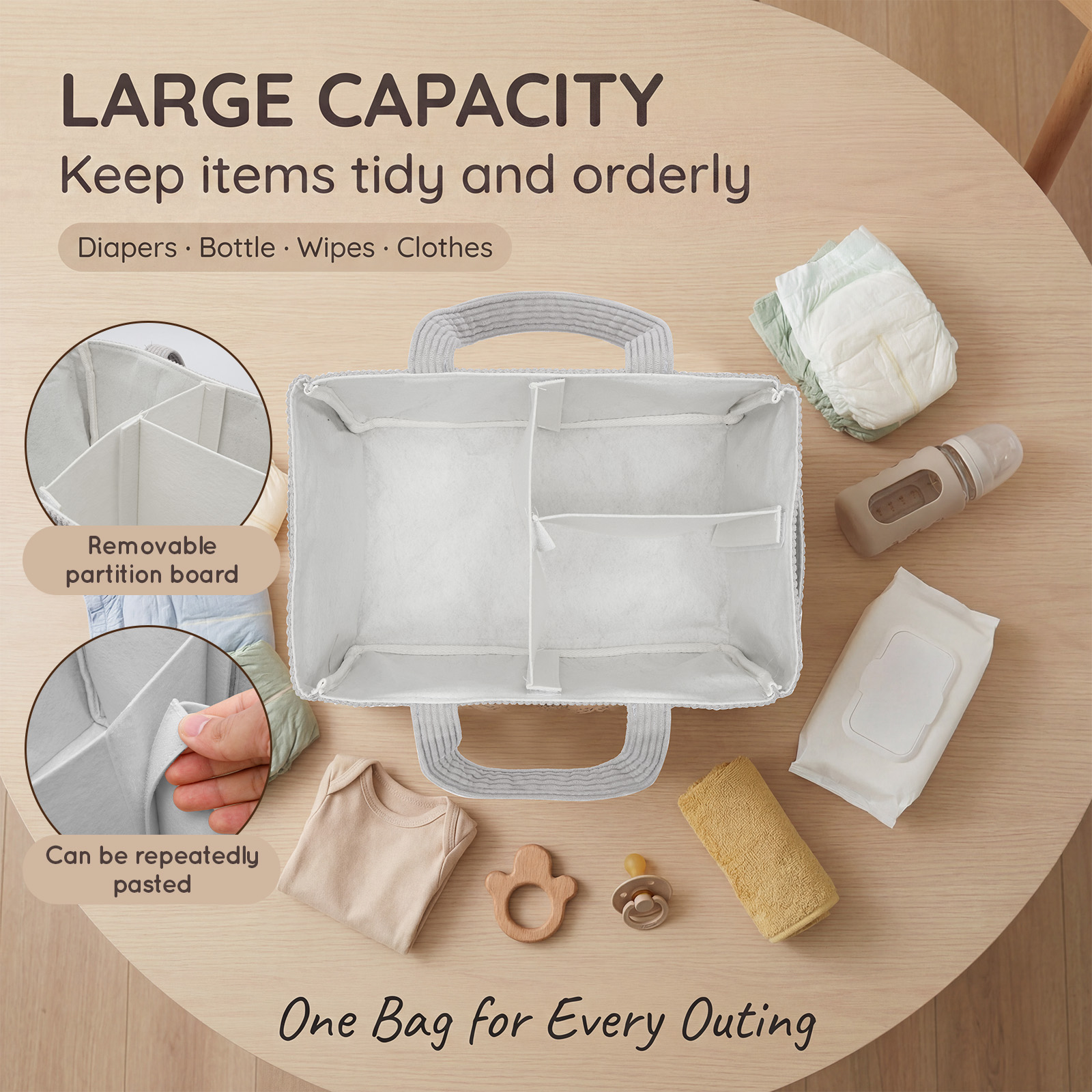 Organizer Portatile per Pannol - Baby Products Basket recensione e prezzo