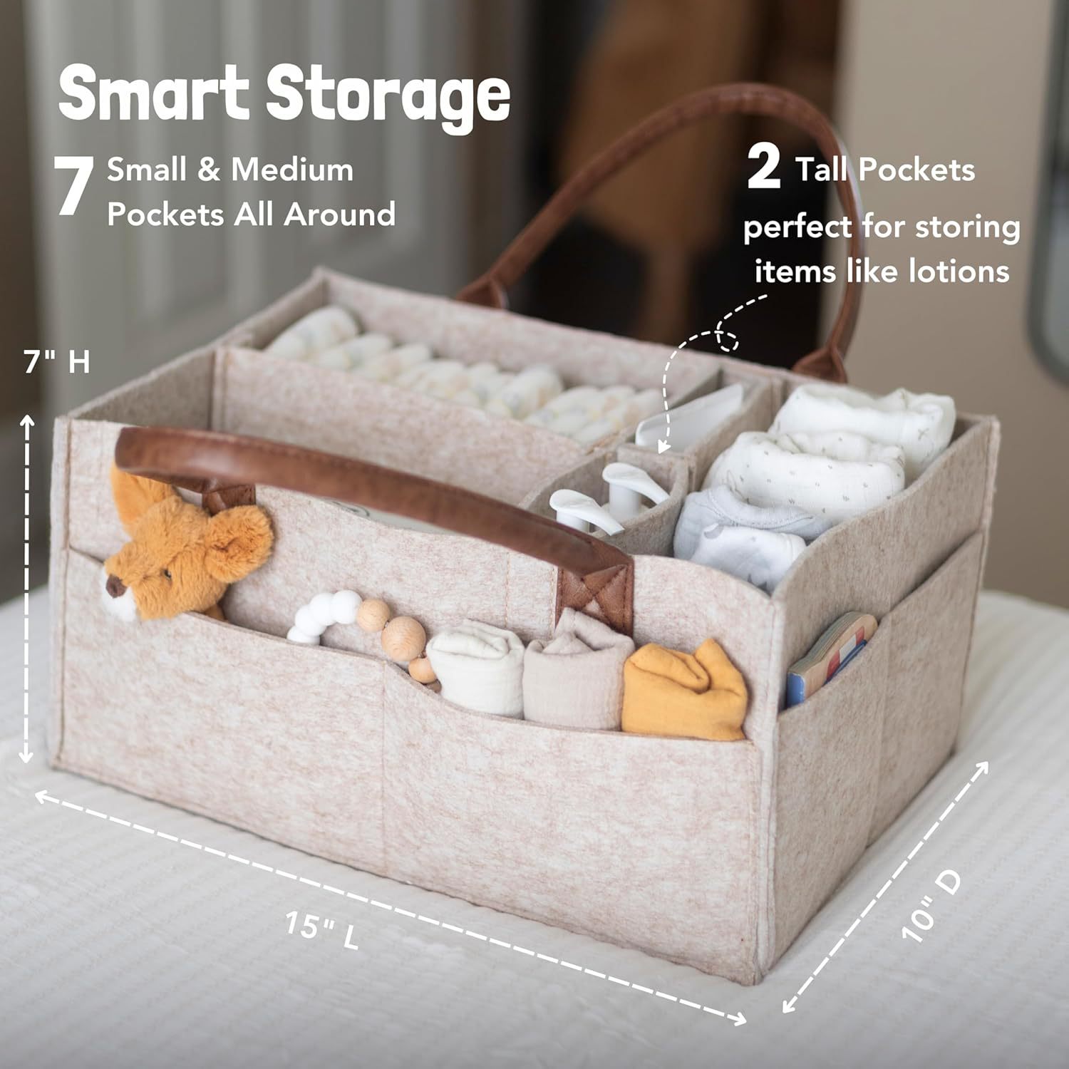 Cesto portaoggetti in feltro p - Baby Products Basket recensione e prezzo